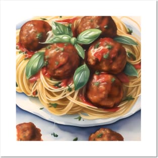 National Spaghetti Day - January 4 - Watercolor Posters and Art